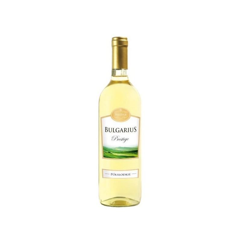 BULGARIUS PRESTIGE BIAŁE PÓŁSŁODKIE 750ml