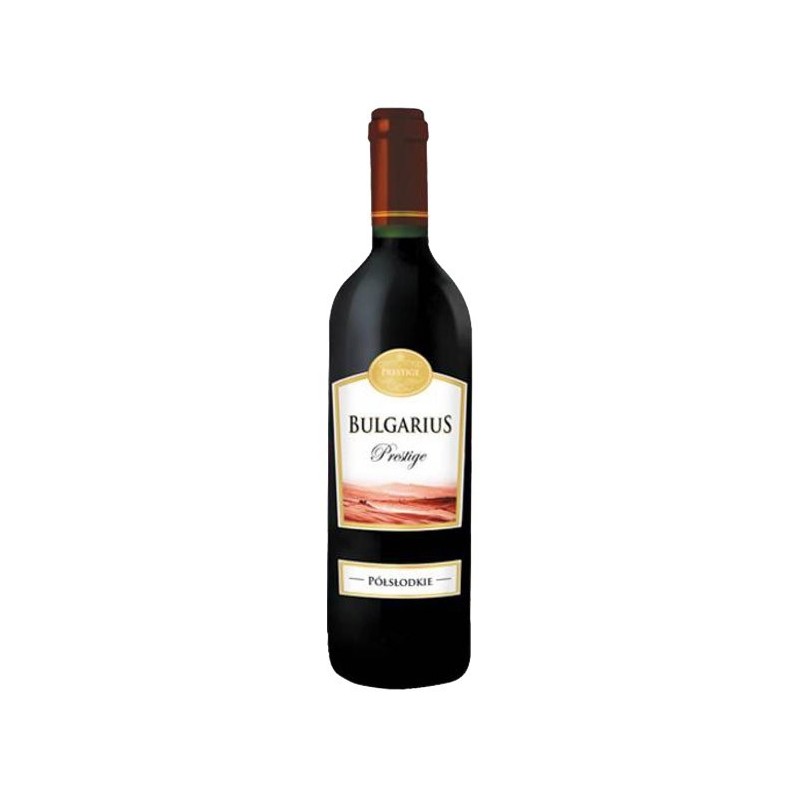 BULGARIUS PRESTIGE CZERWONE PÓŁSŁODKIE 750ml