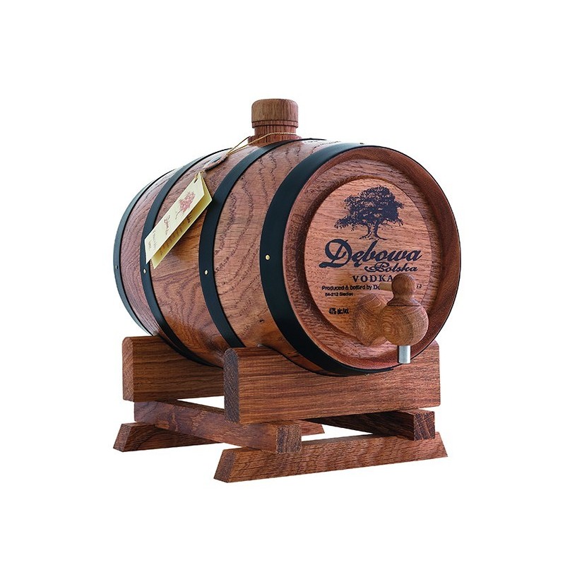 DĘBOWA 1000ml -  beczka czarne obręcze