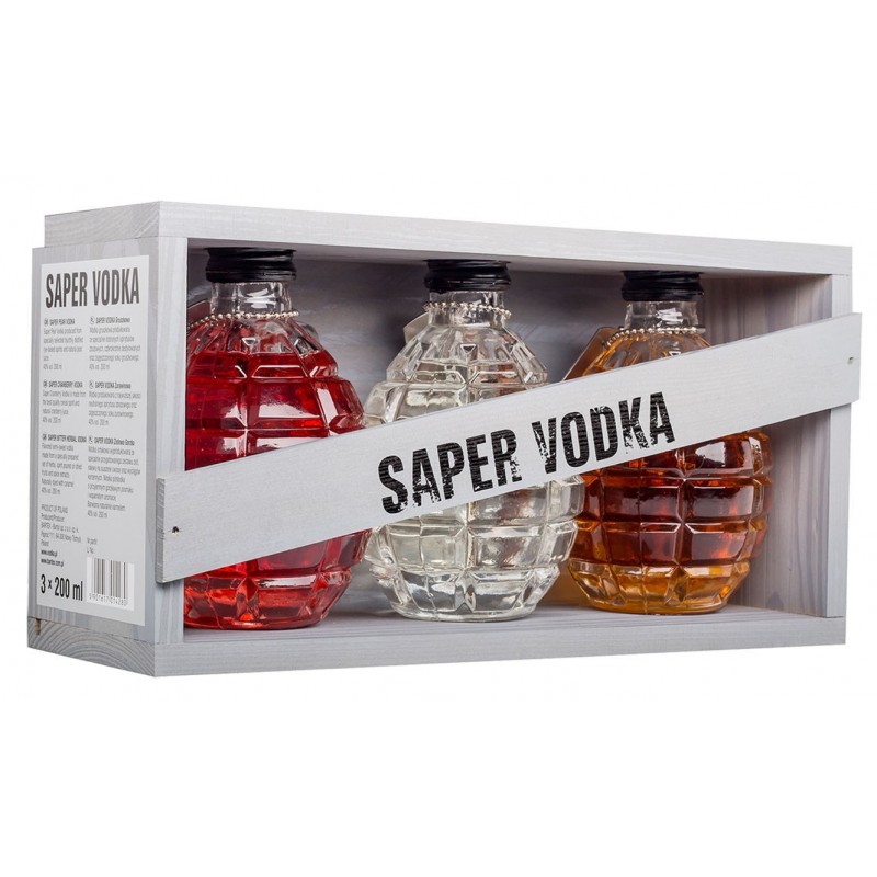 SAPER VODKA 3X200ml