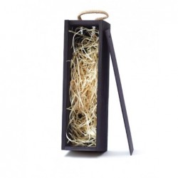 Drewniana skrzynka na alkohol - czarna