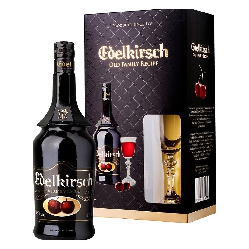 EDELKIRSCH 1000 ml + kieliszek