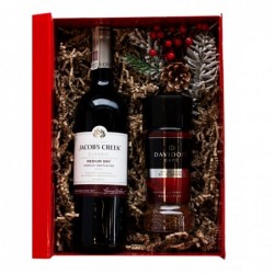 Zestaw prezentowy wino Jacob's Creek Shiraz Grenache 750ml+ kawa Davidoff Rich Aroma rozpuszczalna 100g.