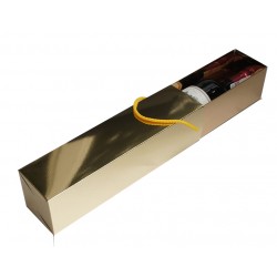 Opakowanie ozdobne na wino złote