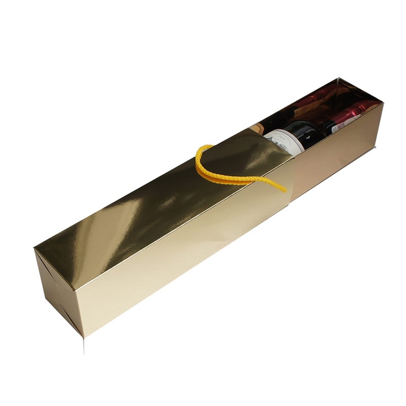 Opakowanie ozdobne na wino złote