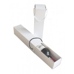 Opakowanie ozdobne na wino BIAŁE