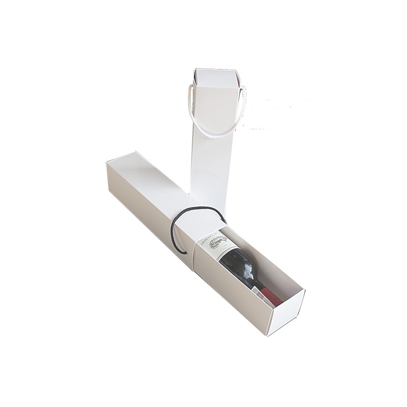 Opakowanie ozdobne na wino BIAŁE