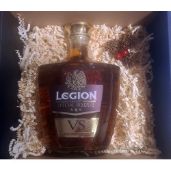 Zestaw prezentowy brandy LEGION SPECJAL RESERVE 3YO 500ml