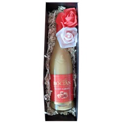 Zestaw prezentowy likier BIAŁY BOCIAN SŁONY KARMEL 500ml