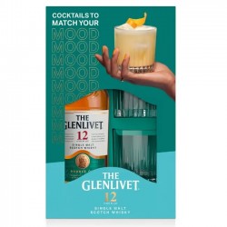 GLENLIVET 12YO + 2SZKL  40% 700 ml + 2SZKL