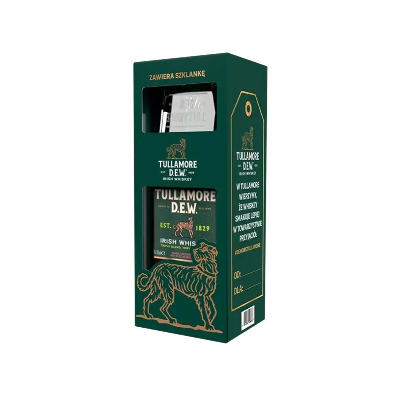 TULLAMORE D.E.W 700ml + szklanka
