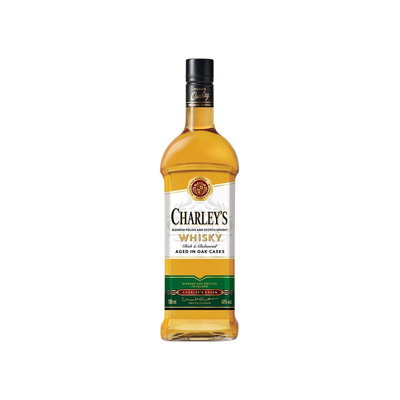 CHARLEY'S GREEN BLENDED POLISH & SCOTCH WHISKY 700ml