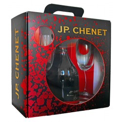 J.P. CHENET SPARKLING BLANC DE BLANCS BRUT 750ml + 2 kieliszki